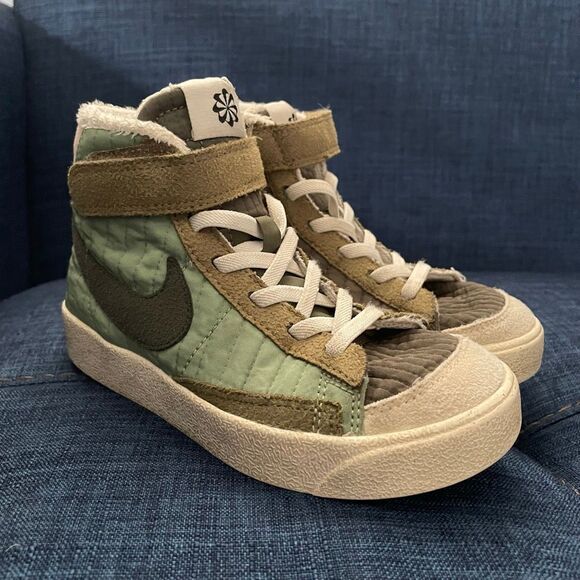 Nike blazer green little girl shoe size 11C - Picture 2 of 9